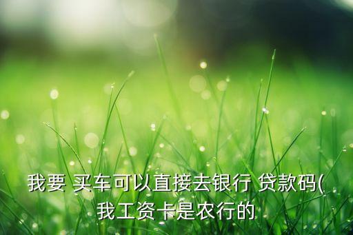 农业银行流水怎么贷款买车,没有流水怎么贷款买车