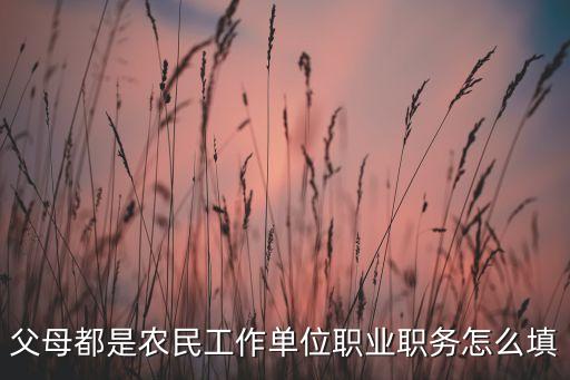 农业公司应聘岗位怎么填好