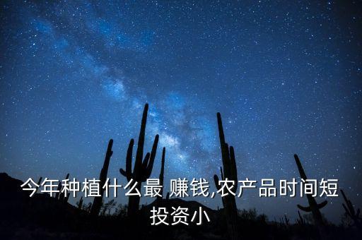 农业种什么蔬菜赚钱呢,下半年种什么蔬菜最赚钱