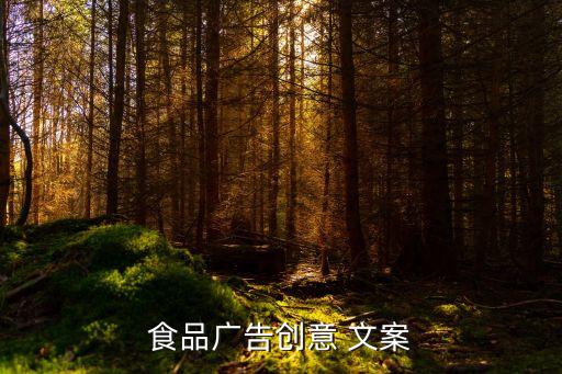 食品广告创意 文案