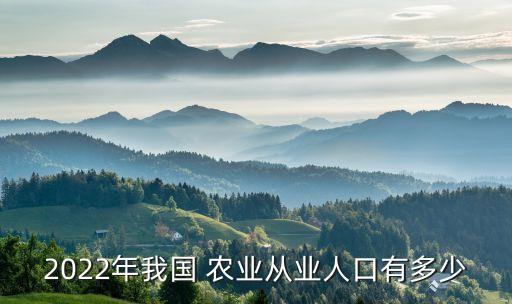 农业就业人数怎么算,2021年农业就业人数