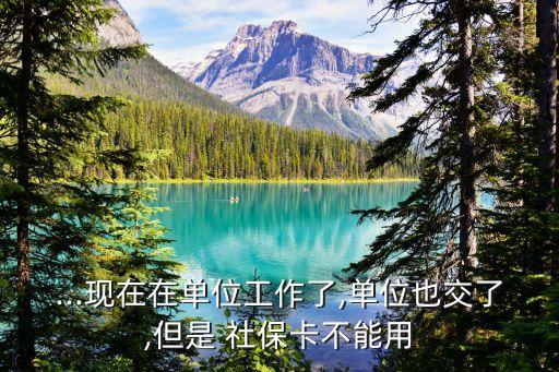 ...现在在单位工作了,单位也交了,但是 社保卡不能用