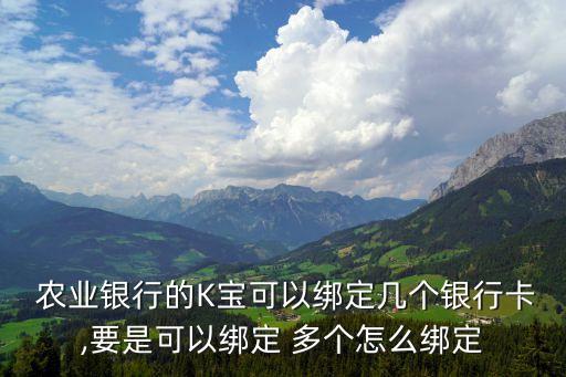 农业银行怎么加多个卡
