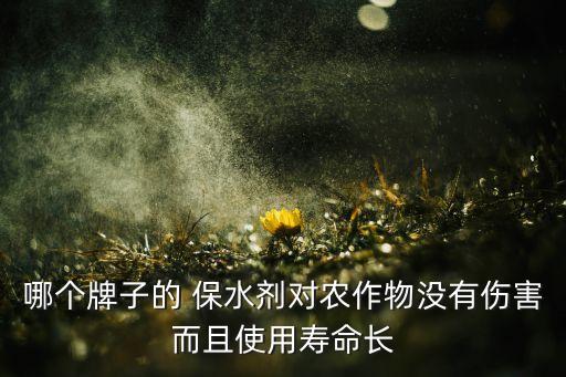 农业保水剂怎么样,农业抗旱保水剂
