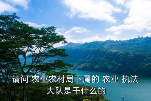 泸县农业执法大队怎么样,农业执法大队工作怎么样适合女的吗
