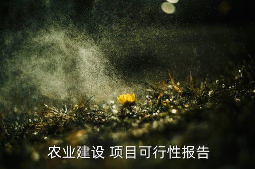 农业项目投资思路图怎么做