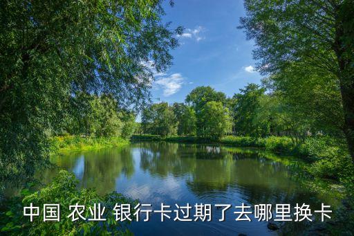 农业银行卡怎么网上换新