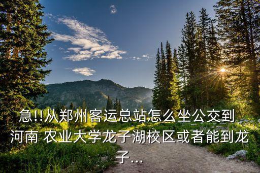 去河南农业大学地铁怎么坐,河南农业大学龙子湖校区附近的地铁