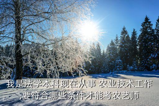 农业类专技怎么走
