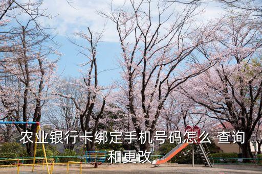  农业银行卡绑定手机号码怎么 查询和更改
