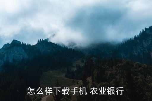 ipad怎么登录农业银行app,为什么选择农业银行怎么回答