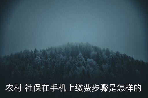 怎么在农业app上交社保,如何在app上交社保缴费