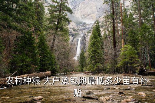 农业大户怎么样,农业种植大户标准