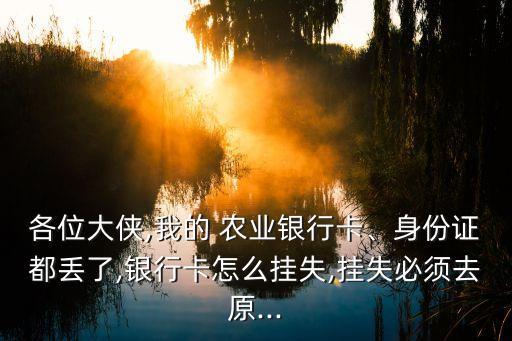 农业银卡丢失怎么办,农业土地证丢失怎么办