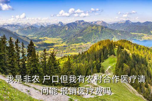 我是非农 户口但我有农村合作医疗请问能 报销医疗费吗