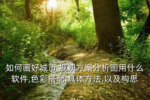 如何画好城市 规划方案分析图用什么软件,色彩搭配,具体方法,以及构思...