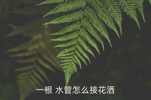 农业喷淋怎么接水管的