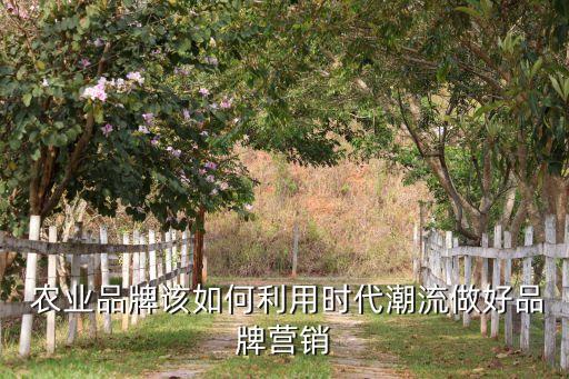  农业品牌该如何利用时代潮流做好品牌营销