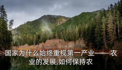 国家为什么始终重视第一产业—— 农业的发展,如何保持农
