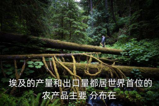 埃及农业分布什么谷地为主,埃及的农业沿什么分布