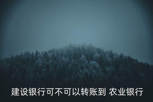 建设银行怎么转农业银行,农业银行转到建设银行怎么转