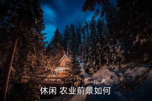 休闲 农业前景如何