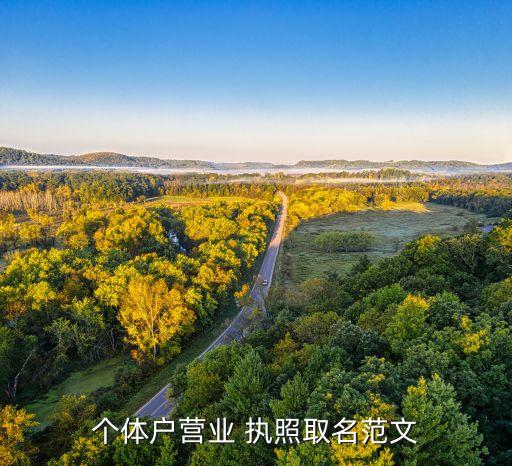 农业执照名字怎么写,个体农业执照经营范围怎么写
