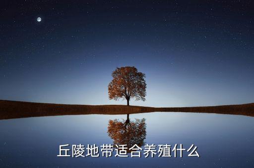  丘陵地带适合养殖什么