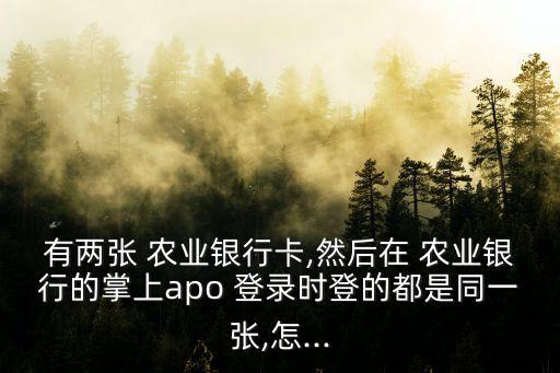 农业银行怎么切换登录地址