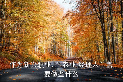 现代农业经理怎么加入,怎么发展现代农业