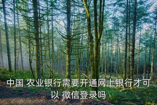 农业银行微信怎么注册