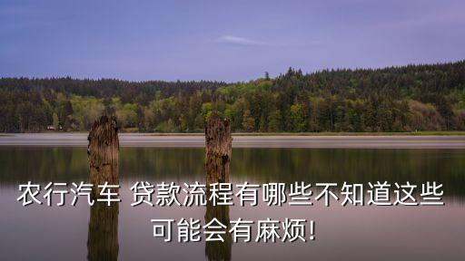 农业银行怎么用车贷款,当地农业银行怎么贷款