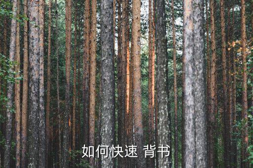 如何快速 背书