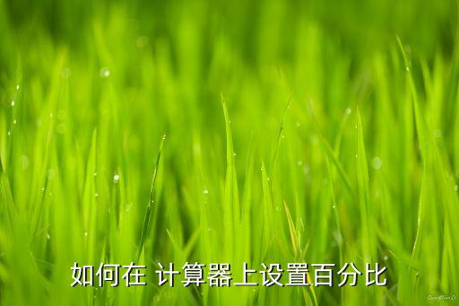 农业项目的计算器怎么用