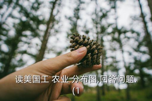 读美国工 农业 分布图,回答问题.(1