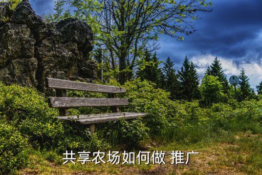 农业项目怎么推广
