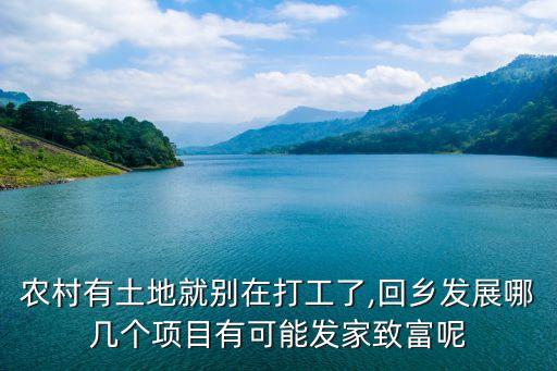 返乡做农业前景怎么样,vr和农业的前景怎么样