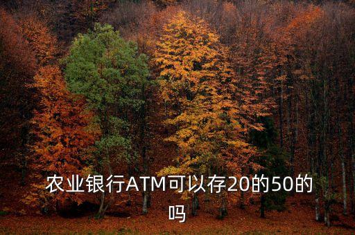 农业银行atm怎么存50元