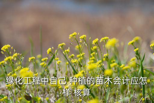 绿化工程中自己 种植的苗木会计应怎样 核算
