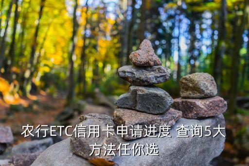 农行ETC信用卡申请进度 查询5大方法任你选