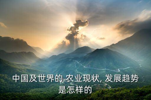中国及世界的 农业现状, 发展趋势是怎样的