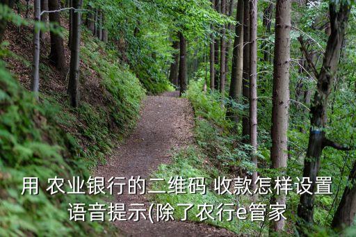 农业银行收款通知怎么添加