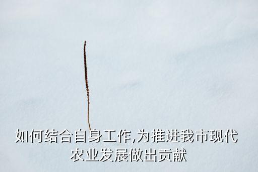 农业方面怎么介绍自己,怎么知道自己是农业还是城镇