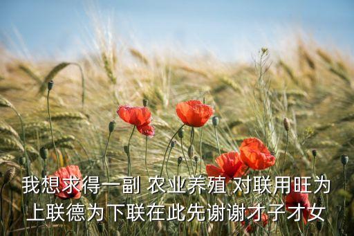 农业的对联应怎么写,2023年的对联怎么写