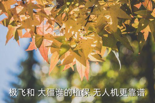 大疆农业版无人机怎么样