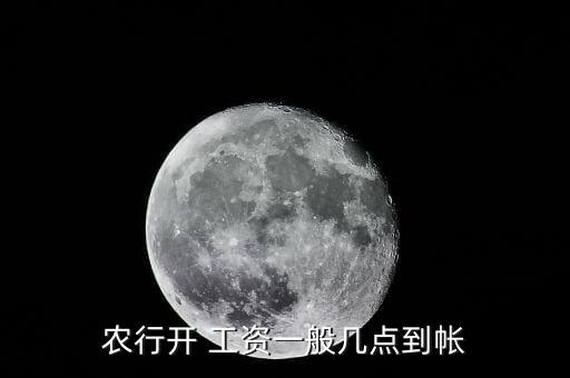 农业银行工资怎么发
