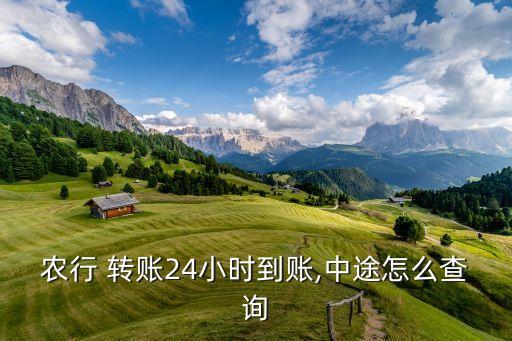 农业银行转账查进度怎么查