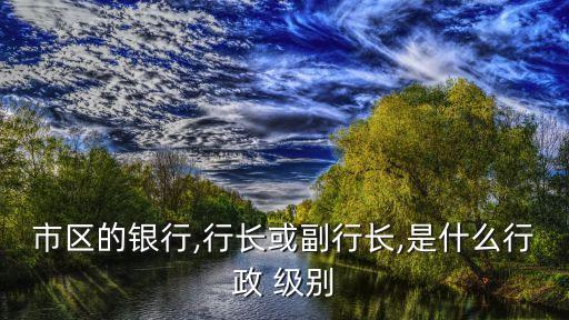农业银行副主任是什么级别,县农业银行行长是什么级别干部