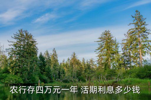 农业银行活期余额怎么算