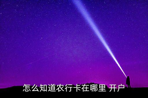 农业银行app怎么查询开户支行